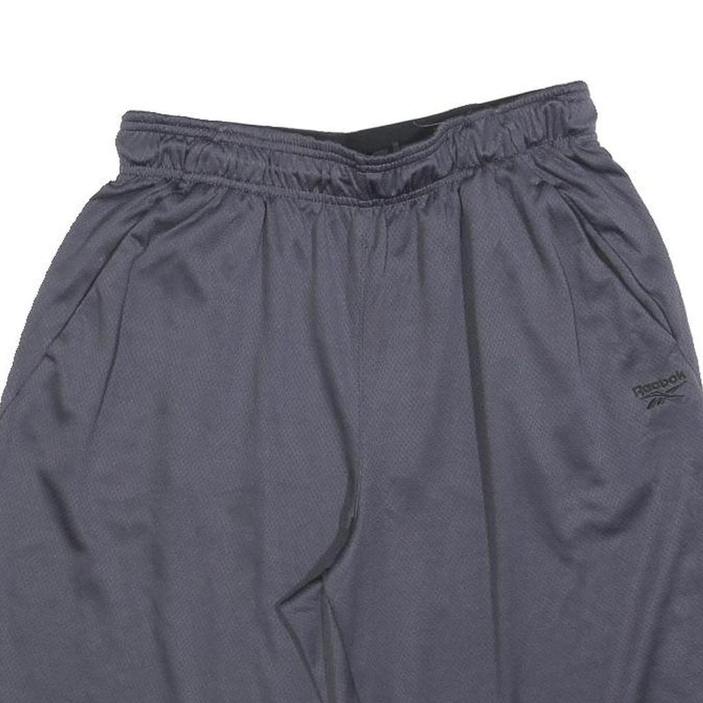 REEBOK Mens Shorts Grey Casual M W28 Lightweight Polyester Pockets