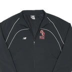 NEW BALANCE Mens Black Olivet College Football Track Jacket L Nylon Zip Athletic