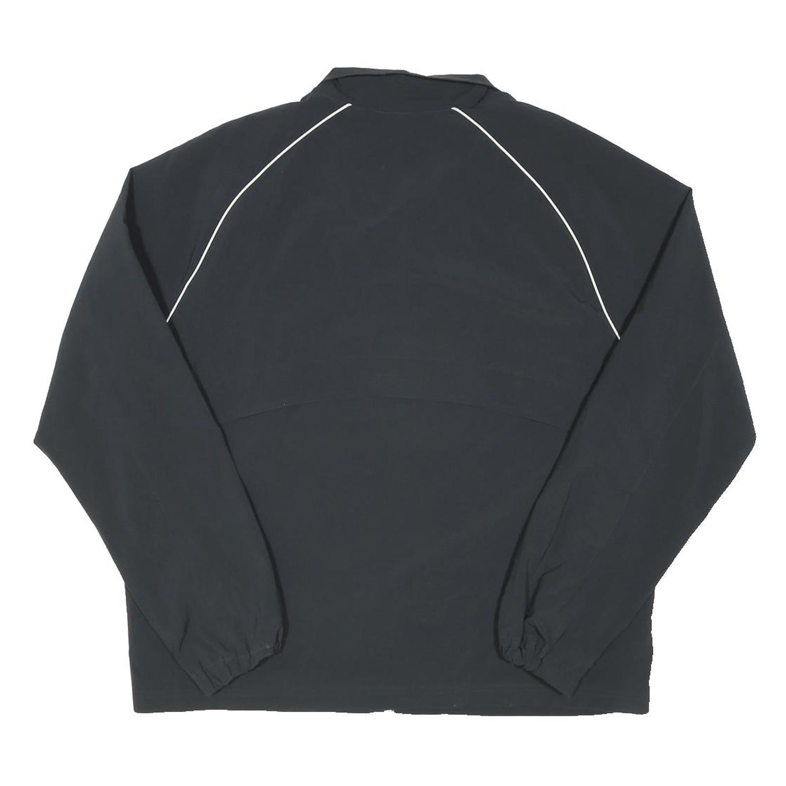 NEW BALANCE Mens Black Olivet College Football Track Jacket L Nylon Zip Athletic