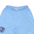 NIKE Mens Shorts Blue Casual M W26 Football Crest Embroidered Logo