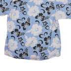 PINEAPPLE CONNECTION Mens Blue & Cream Floral Short Sleeve Shirt M Hawaiian