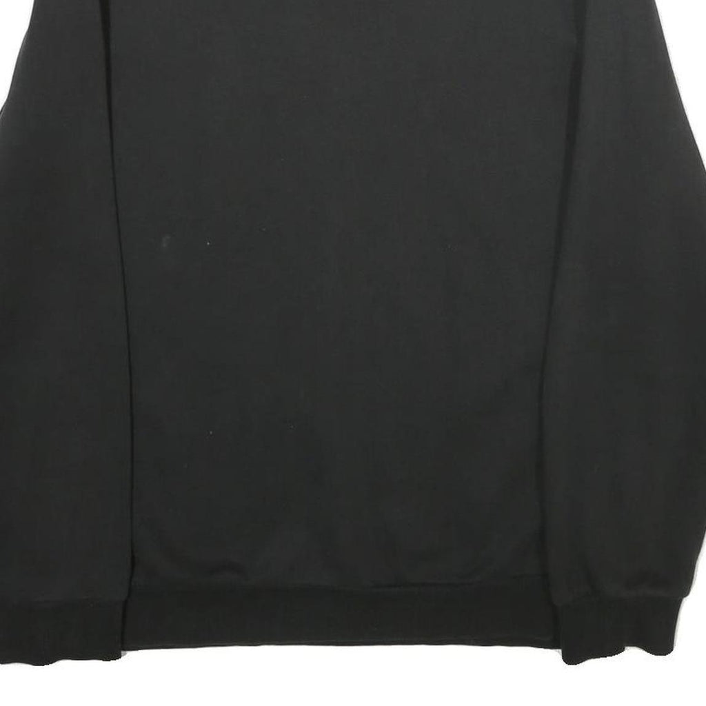 PUMA Mens Black Sweatshirt Crew Neck M Cotton Blend Logo Pullover