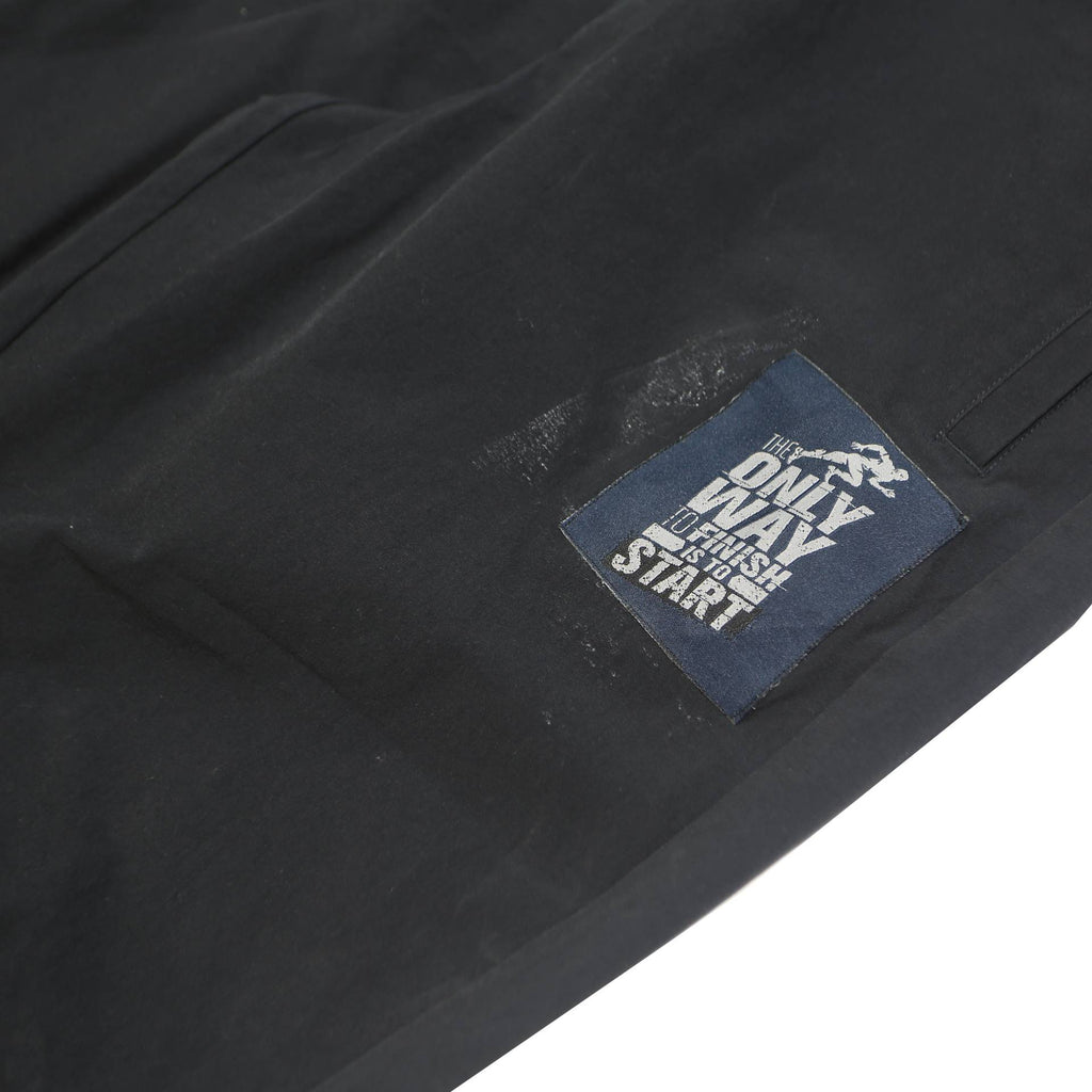 AIR JORDAN Mens Joggers Black Relaxed Tapered M W32 L29 Drawstring Zip Pockets