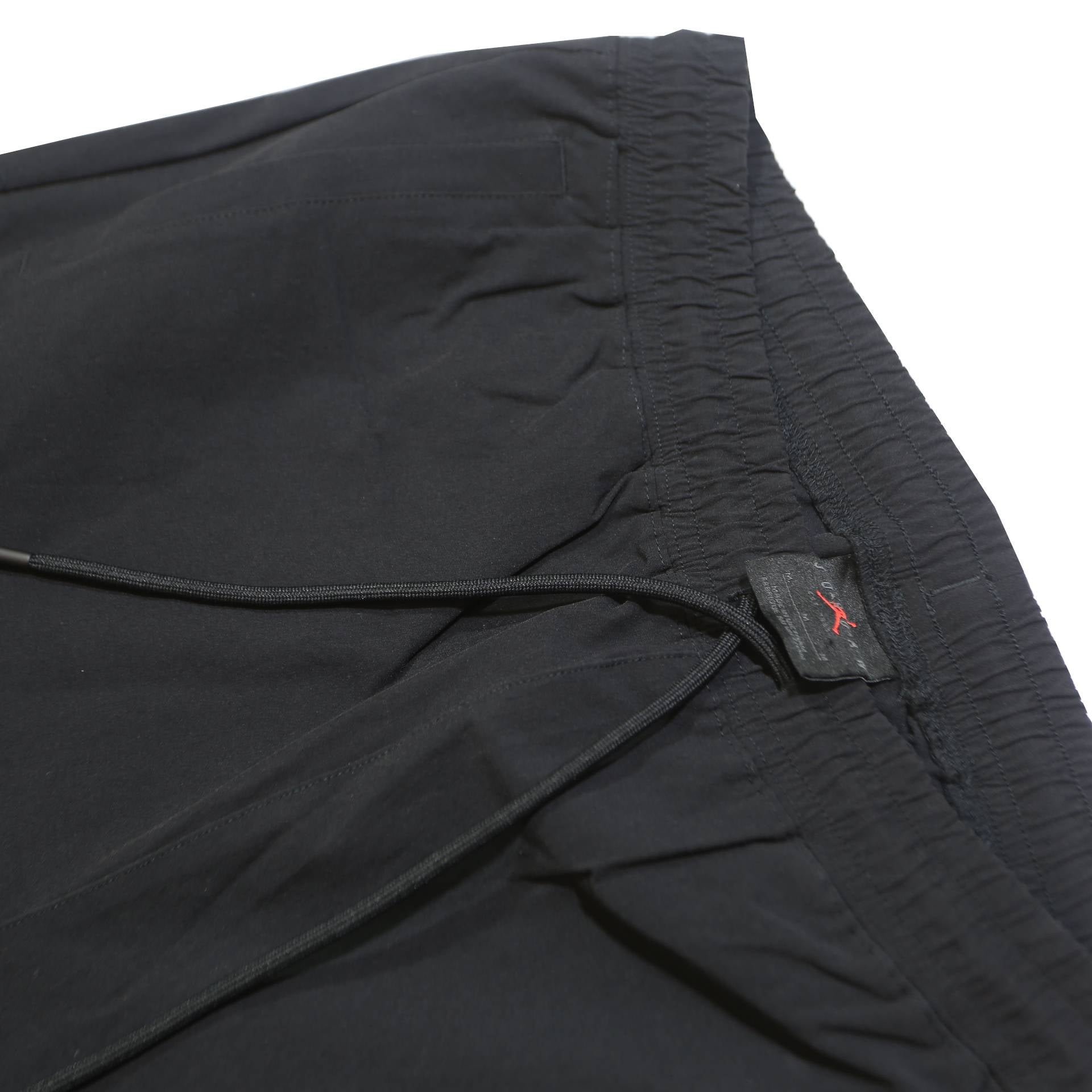 AIR JORDAN Mens Joggers Black Relaxed Tapered M W32 L29 Drawstring Zip Pockets