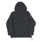 COLUMBIA Mens Black Neon Yellow Hooded Outdoor Jacket S Polyester Blend Zip