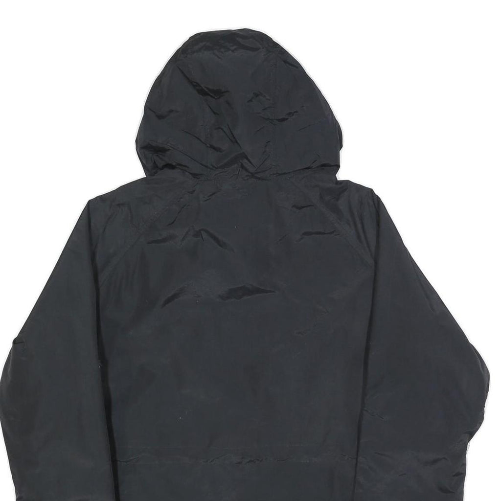 COLUMBIA Mens Black Neon Yellow Hooded Outdoor Jacket S Polyester Blend Zip