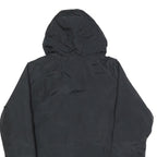 COLUMBIA Mens Black Neon Yellow Hooded Outdoor Jacket S Polyester Blend Zip