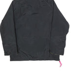 COLUMBIA Mens Black Neon Yellow Hooded Outdoor Jacket S Polyester Blend Zip