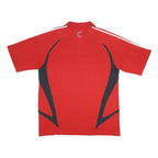 ADIDAS Mens Red & Black FC Bayern Munich Short Sleeve Cotton Polo Shirt L