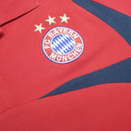 ADIDAS Mens Red & Black FC Bayern Munich Short Sleeve Cotton Polo Shirt L