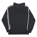 ADIDAS Mens Black Hoodie 2XL Cotton Blend Pullover Sportswear Sweatshirt