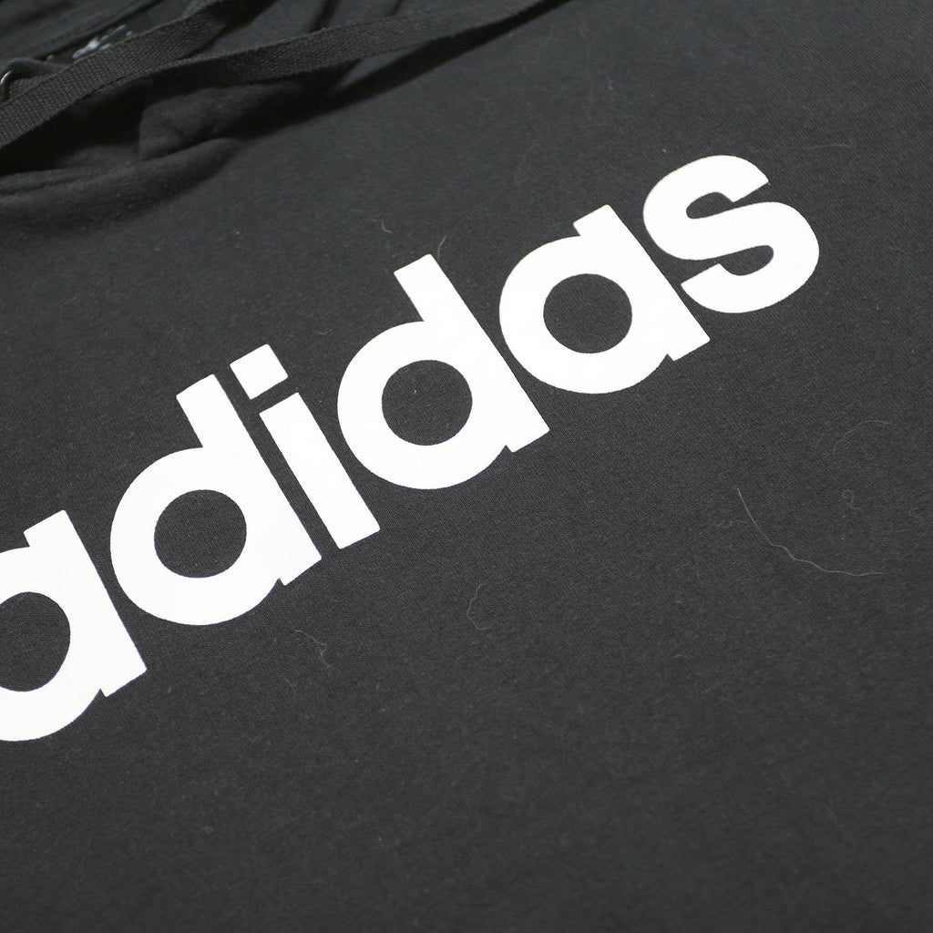 ADIDAS Mens Black Hoodie 2XL Cotton Blend Pullover Sportswear Sweatshirt