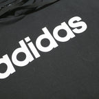 ADIDAS Mens Black Hoodie 2XL Cotton Blend Pullover Sportswear Sweatshirt