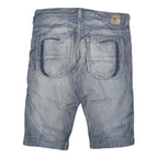 BRAGG Mens Shorts Blue Denim XL W34 Casual Cotton Blend Relaxed Fit