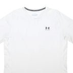 UNDER ARMOUR Mens White Performance T-Shirt 2XL Short Sleeve Crew Neck