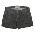 LEVI'S Womens Shorts Black Denim Slim Straight XL W36 Casual Cotton