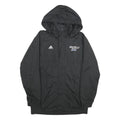 ADIDAS Mens Black Grand Valley State Lacrosse Hooded Zip Jacket Polyester S