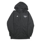 ADIDAS Mens Black Grand Valley State Lacrosse Hooded Zip Jacket Polyester S