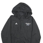 ADIDAS Mens Black Grand Valley State Lacrosse Hooded Zip Jacket Polyester S
