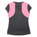 NEW BALANCE Womens Black & Pink Athletic T-Shirt S Short Sleeve Crew Neck