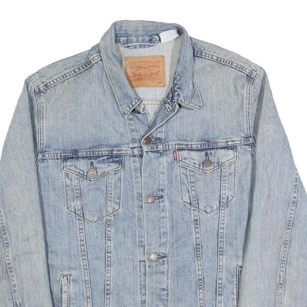 LEVI'S Mens Blue Denim Button Cotton Jacket M Classic Casual Outerwear
