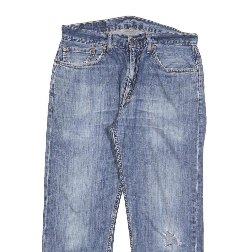 LEVI'S 505 Mens Jeans Blue Regular Straight Denim Medium W33 L24 Classic Zip