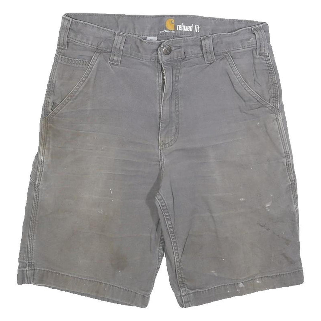 CARHARTT Mens Shorts Grey Casual Relaxed Fit M W30 Workwear Utility Cotton Blend