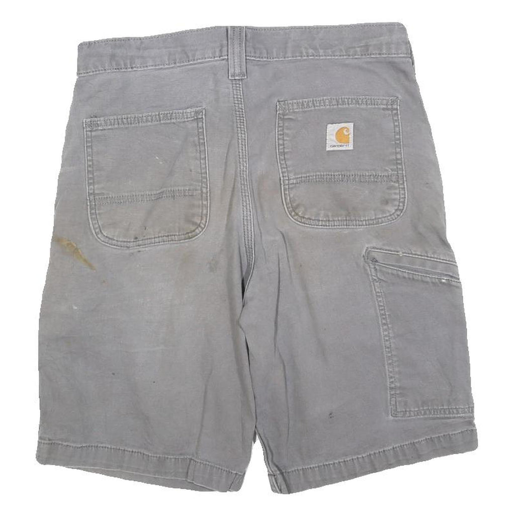 CARHARTT Mens Shorts Grey Casual Relaxed Fit M W30 Workwear Utility Cotton Blend