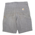 CARHARTT Mens Shorts Grey Casual Relaxed Fit M W30 Workwear Utility Cotton Blend