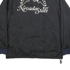 LEVI'S Mens Black & Navy Nevada State Jacket L Synthetic Plain Zip Casual