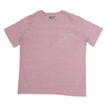 CARHARTT Womens Pink Heather Pocket T-Shirt L Short Sleeve Crew Neck Cotton
