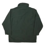 WOOLRICH Mens Green Jacket L Polyester Blend Zip Plain Outdoor Casual