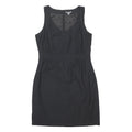 GAP Womens Black Day Dress Cotton Blend Sleeveless V-Neck M Simple Workwear