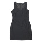 GAP Womens Black Day Dress Cotton Blend Sleeveless V-Neck M Simple Workwear