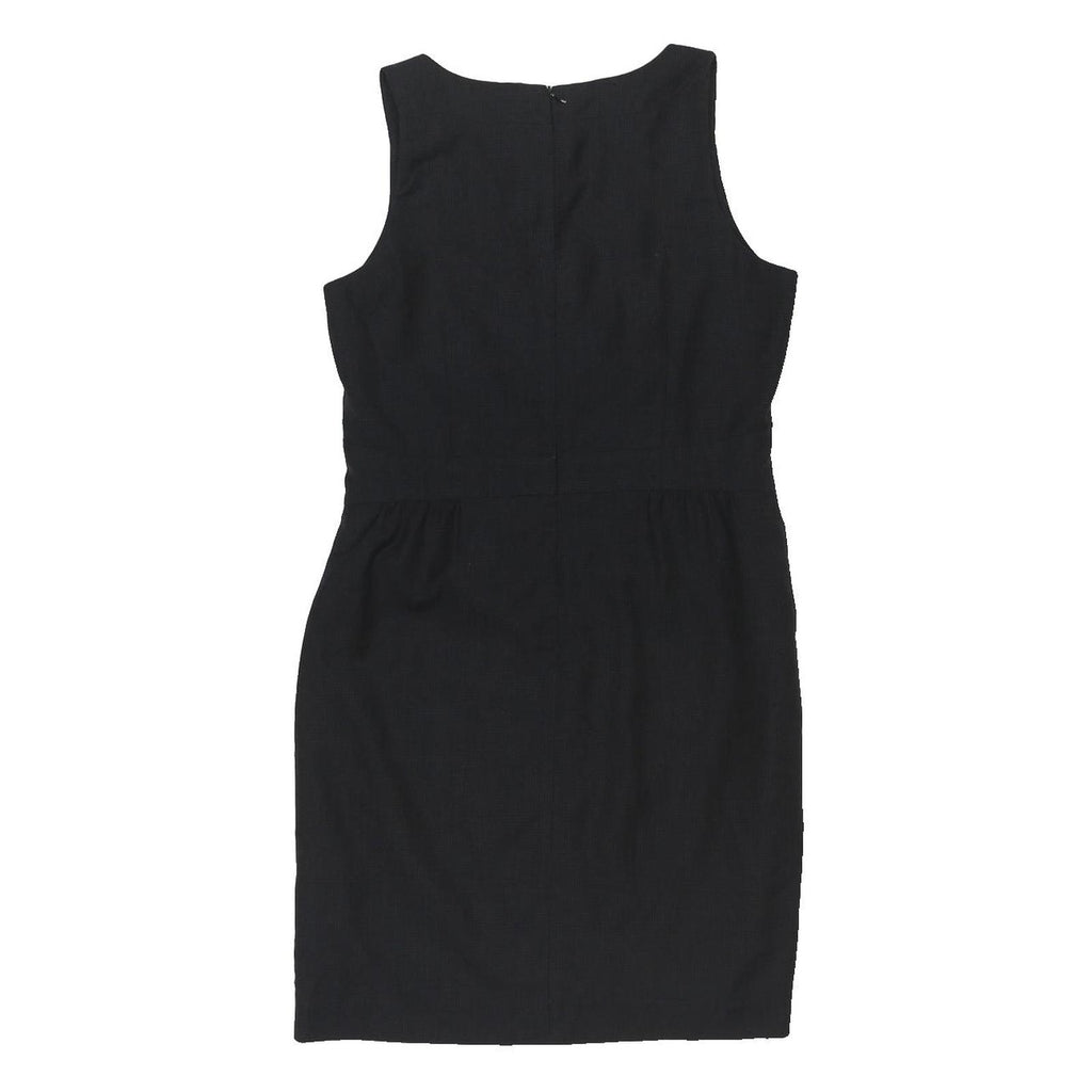 GAP Womens Black Day Dress Cotton Blend Sleeveless V-Neck M Simple Workwear