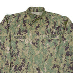 U.s.navy Robinson Womens Shirt Green Camouflage Long Sleeve M