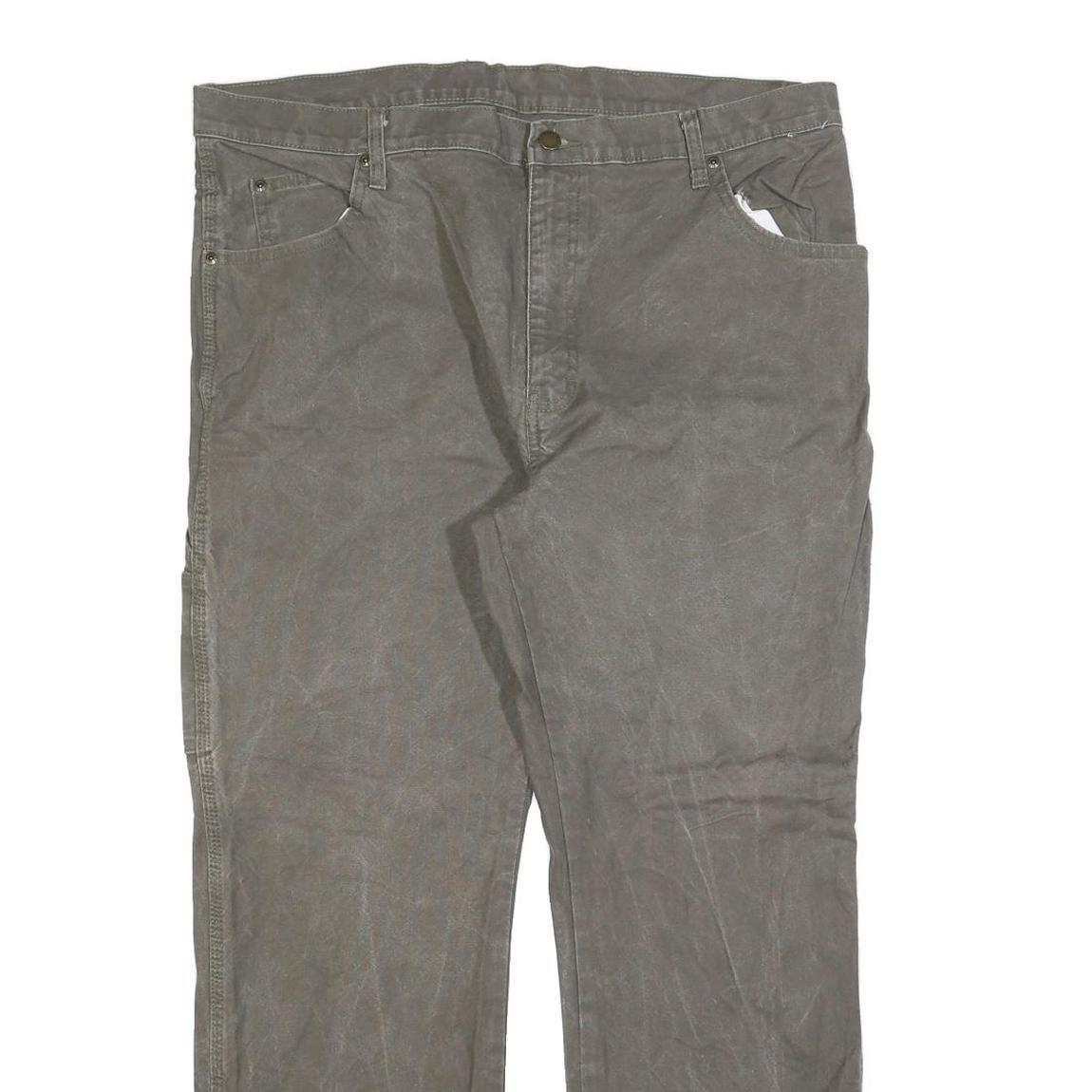 DICKIES Mens Regular Fit Straight Leg Denim Dark Grey Cotton Blend Jeans W38 L30