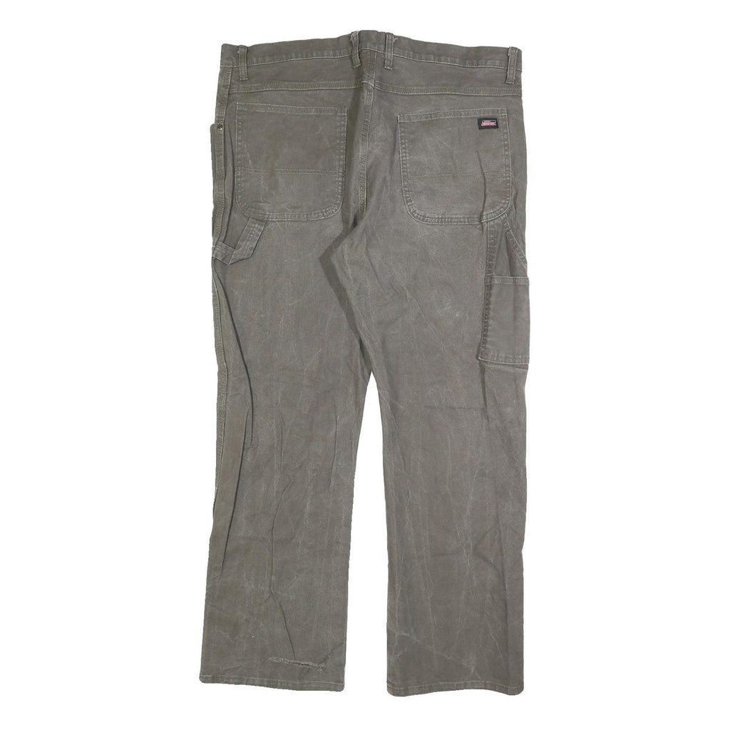 DICKIES Mens Regular Fit Straight Leg Denim Dark Grey Cotton Blend Jeans W38 L30