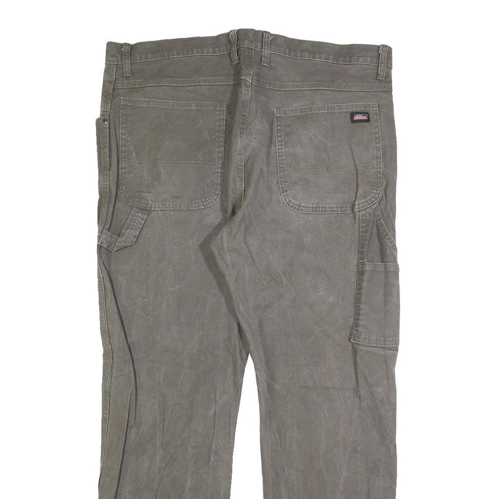 DICKIES Mens Regular Fit Straight Leg Denim Dark Grey Cotton Blend Jeans W38 L30