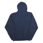 GILDAN Mens Navy Blue Thundering Herd Cotton Pullover Hoodie M Athletic