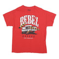 POPULAR POISON Mens Red Rebel Graphic T-Shirt L Short Sleeve Crew Neck Printed