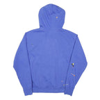 NIKE Mens Blue Cotton Blend Pullover Hoodie M Paint Splatter Graphic