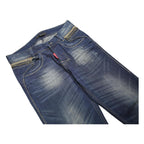 DSQUARED2 Mens Blue Regular Straight Denim Cotton Medium W32 L33 Button Closure
