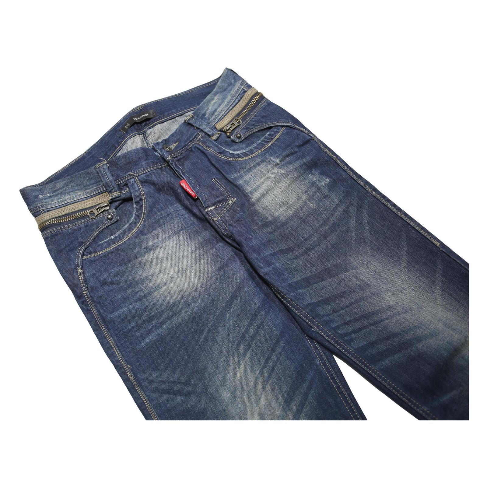 DSQUARED2 Mens Blue Regular Straight Denim Cotton Medium W32 L33 Button Closure