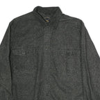 FREEDOM FOUNDRY Mens Black Cotton Shirt XL Button Front Casual Workwear