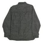 FREEDOM FOUNDRY Mens Black Cotton Shirt XL Button Front Casual Workwear