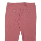 ARMANI JEANS Womens Cotton Blend Pink Regular Straight Trousers W30 L13 Stylish