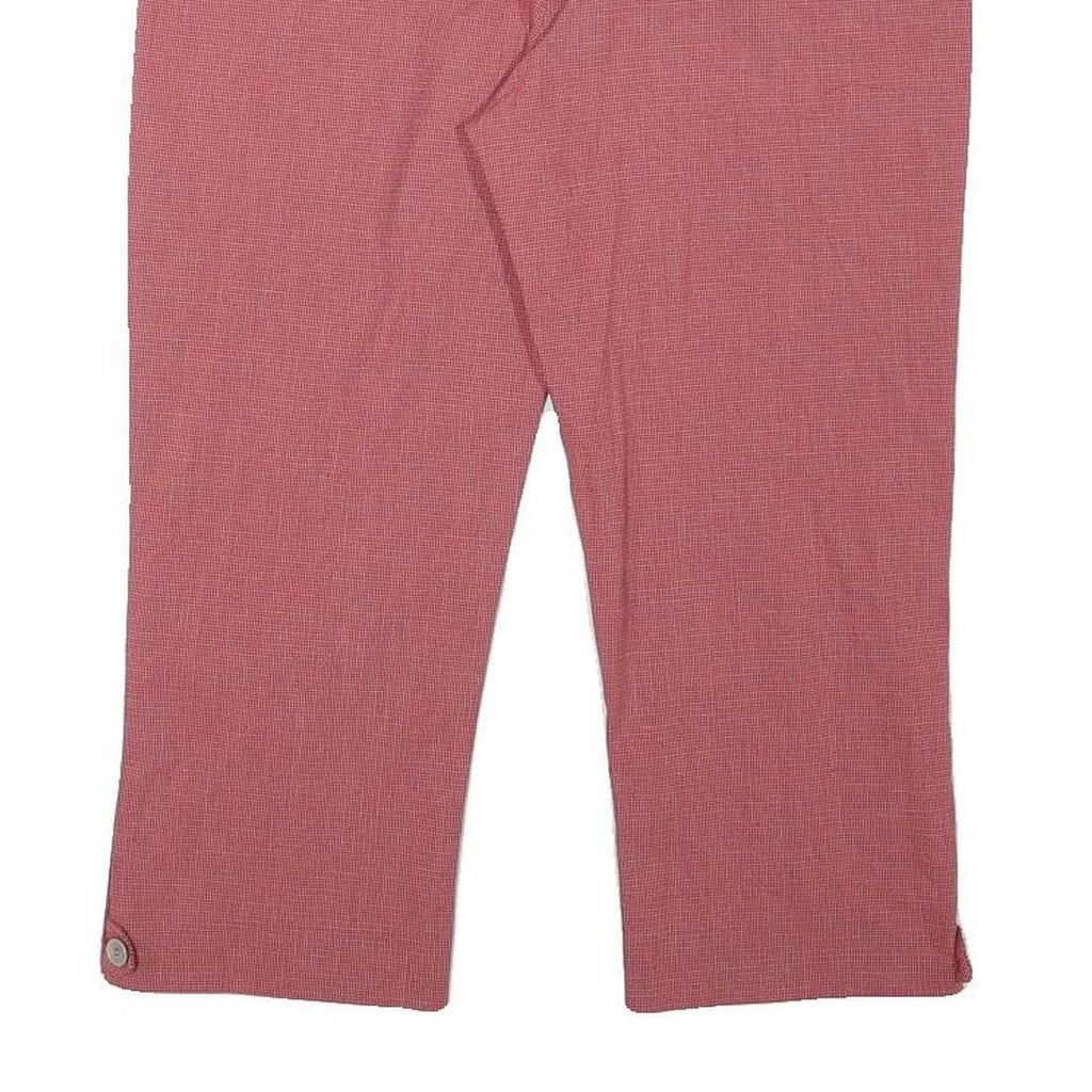 ARMANI JEANS Womens Cotton Blend Pink Regular Straight Trousers W30 L13 Stylish