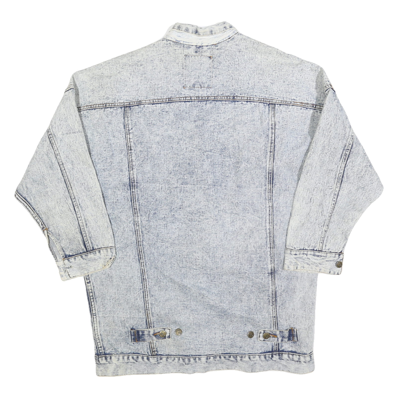 WHIPP Womens Blue Denim Jacket L Cotton Button Closure Casual Outerwear