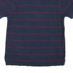 TOMMY HILFIGER Mens Blue & Red Striped Short Sleeve Polo Shirt L Classic